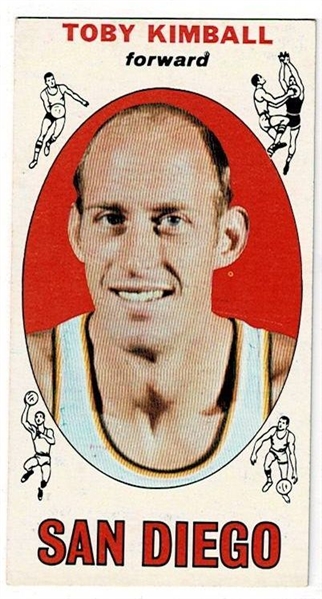 1969 Topps Basketball #39 Toby Kimball - San Diego Rockets